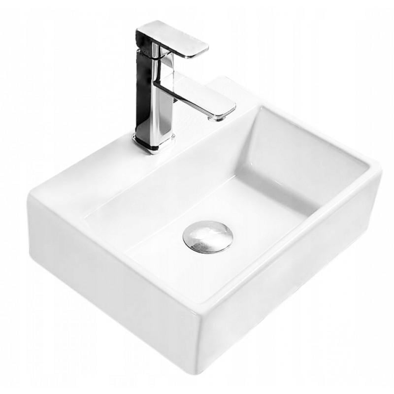 Раковина для ванної REA ECHO керамічна/накладна без змішувач Білий а