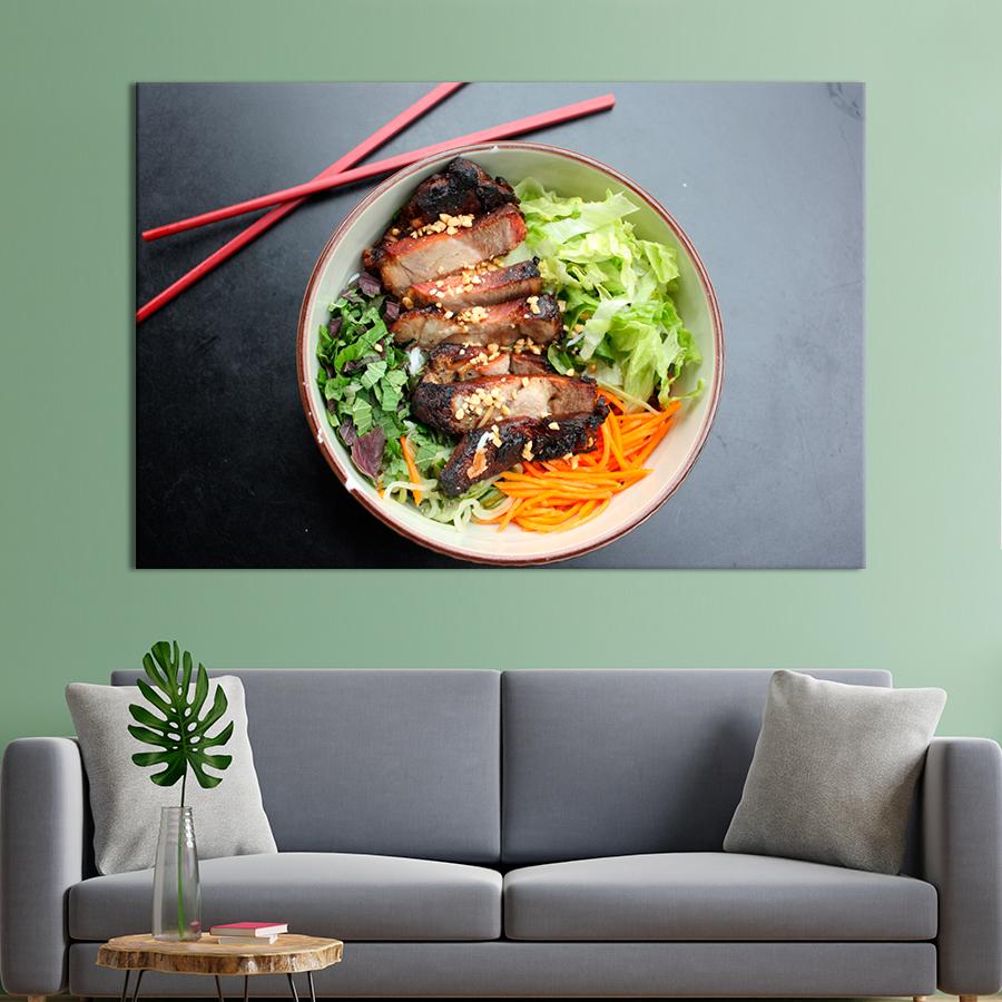 Настенний декор Салат с мясом-гриль 120x80 см (A543-1)