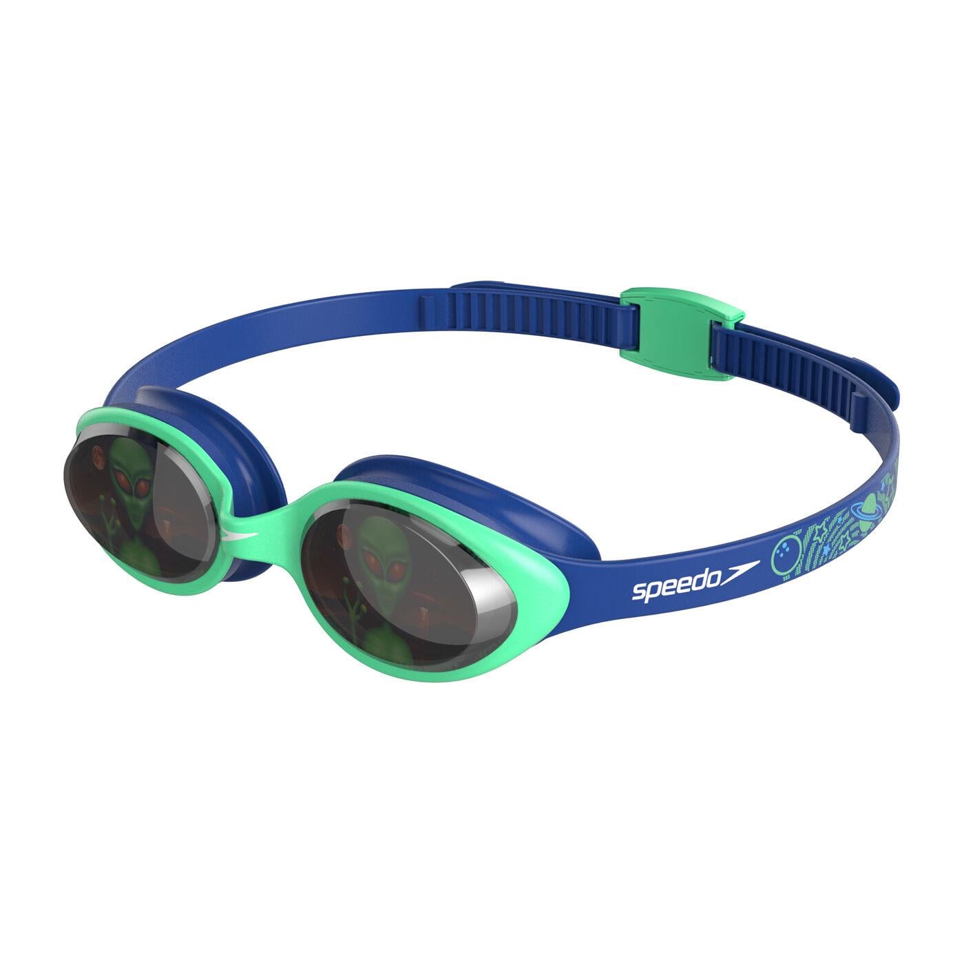 Очки для плавания детские Speedo ILLUSION 3D PRT JU OSFM Синий/Зеленый (38100139)