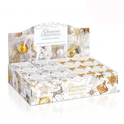 Свечка ароматическая Glamour Christmas Golden Glow (28842) - фото 3 Свечка ароматическая Glamour Christmas Golden Glow (28842) - фото 3