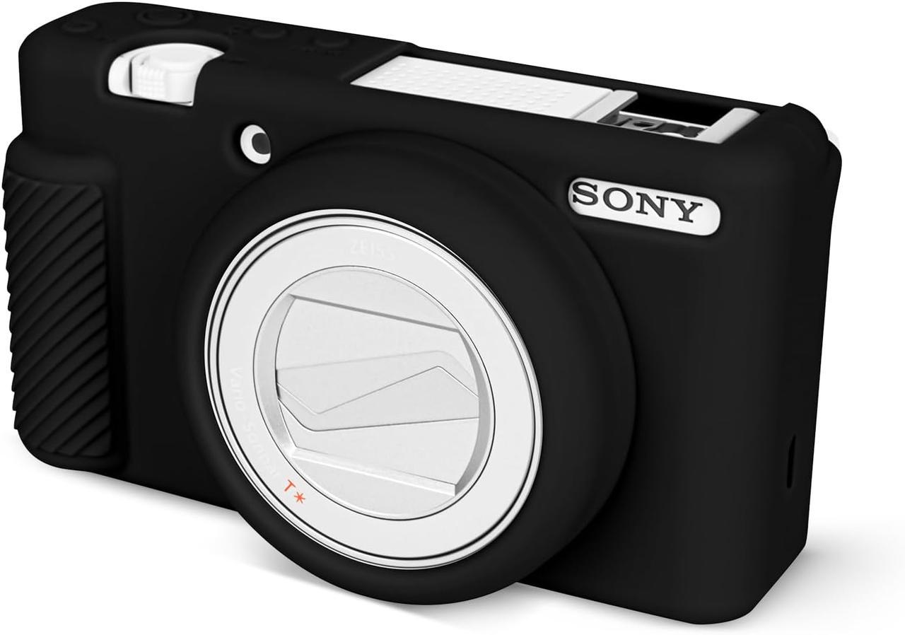Чехол защитный силиконовый для фотоаппаратов SONY ZV-1F ZV-1 ZV-1 II Черный (2806993982)