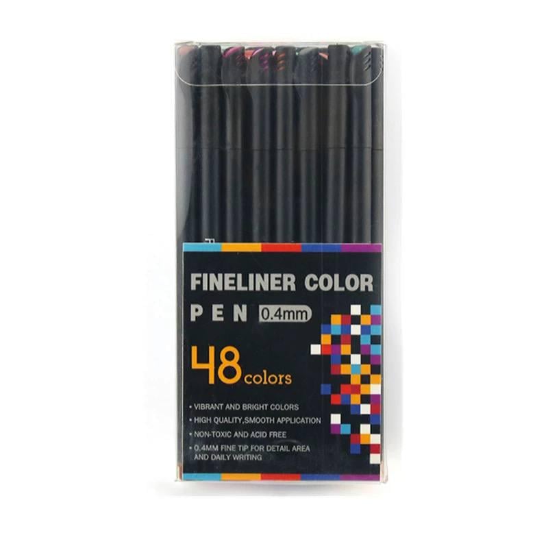 Набір різнокольорових лінерів Fineliner Color 48 кольорів професійний