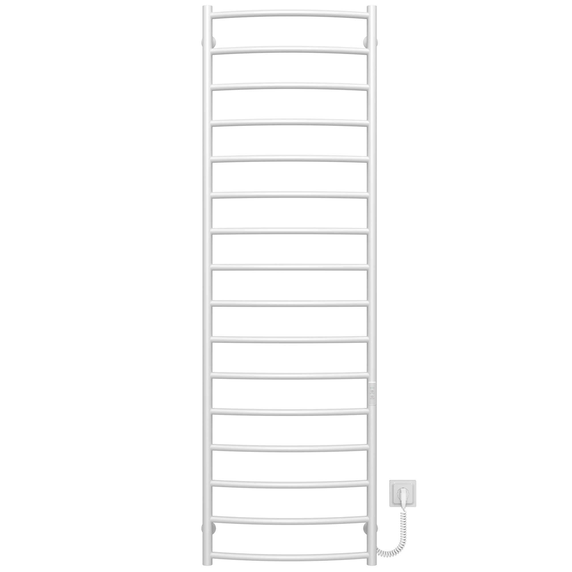 Полотенцесушитель электрический Deffi Классик П16 WD03 правое подключение нержавеющая сталь 500х1700 мм Белый (C.DK.170.50.16.E.W.R.3)