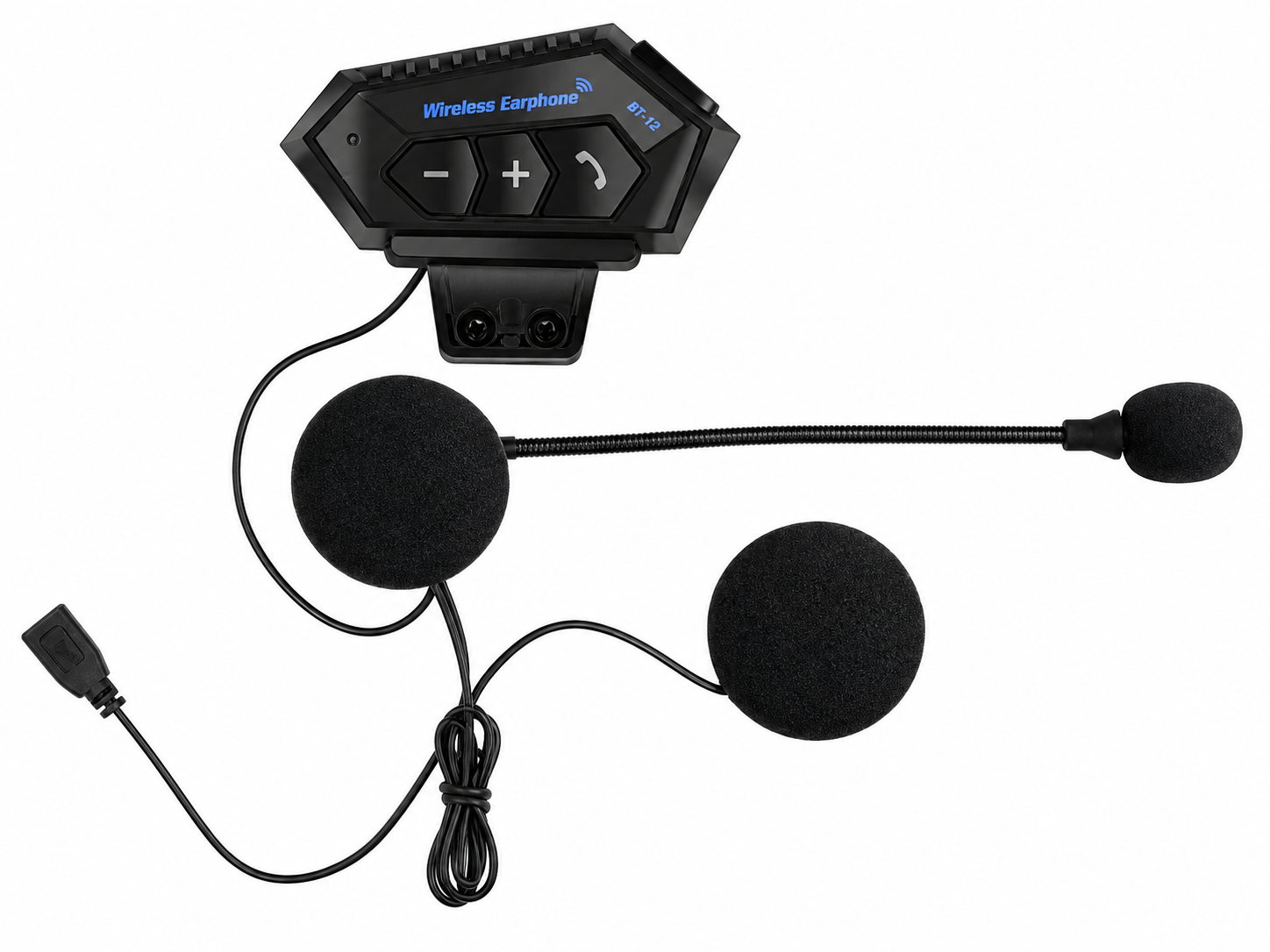 Гарнитура BT-12 Bluetooth для мотоциклетного шлема с микрофоном