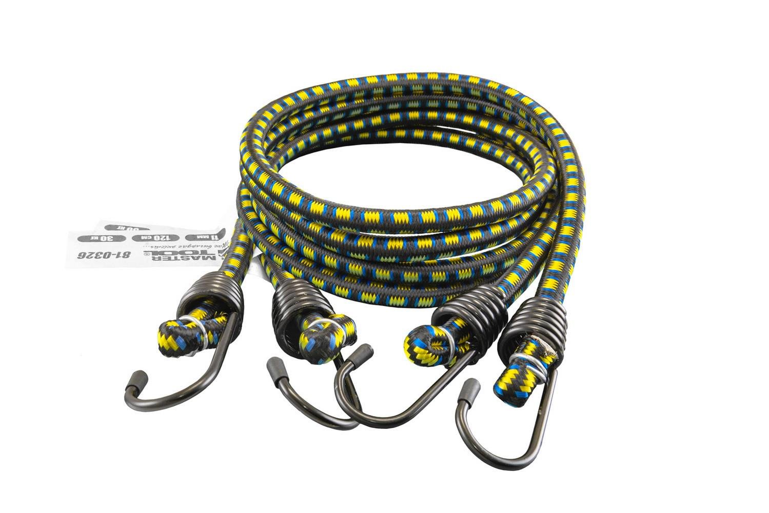 Стяжка вантажу гумова MasterTool Ø11 мм 120 см 2 шт. (81-0326)