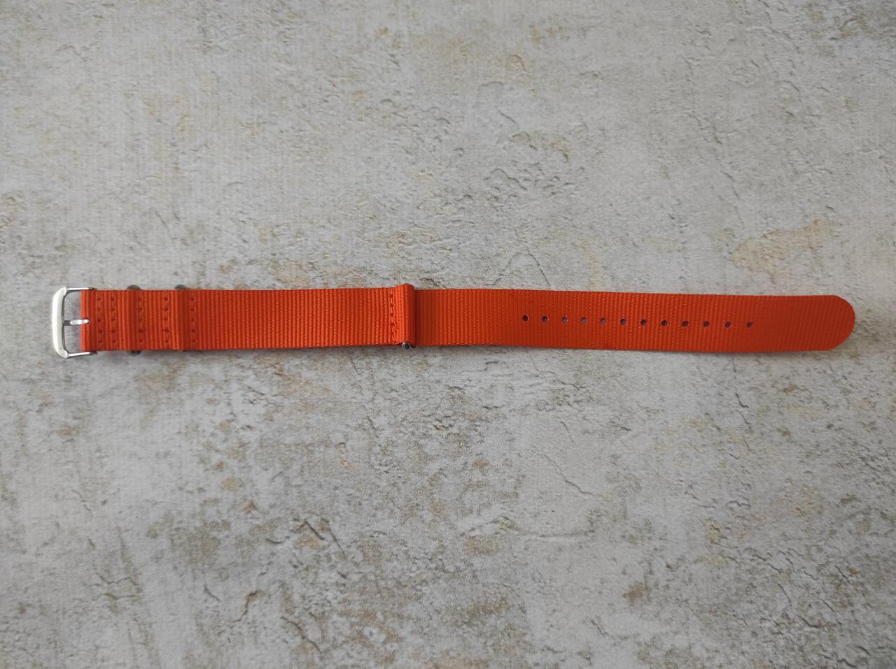 Ремешок для часов Yigao Nato Zulu нейлон 18 мм Оранжевый (1500834481) - фото 3 Ремешок для часов Yigao Nato Zulu нейлон 18 мм Оранжевый (1500834481) - фото 3