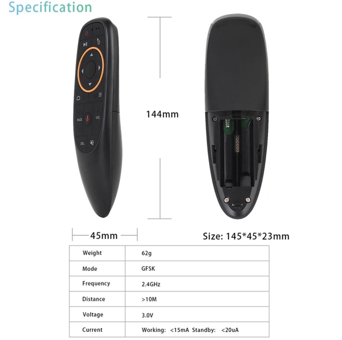Аэропульт G10S с микрофоном и гироскопом Air Mouse удобный пульт для смарт приставок - фото 6