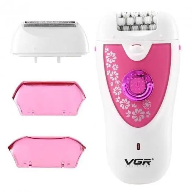 Эпилятор женский VGR V-722 2в1 с USB-зарядкой аккумуляторный (7999)