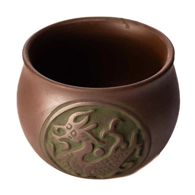 Пиала глиняная Дракон 90 мл Коричневый (OS-TC063) - фото 4 Пиала глиняная Дракон 90 мл Коричневый (OS-TC063) - фото 4