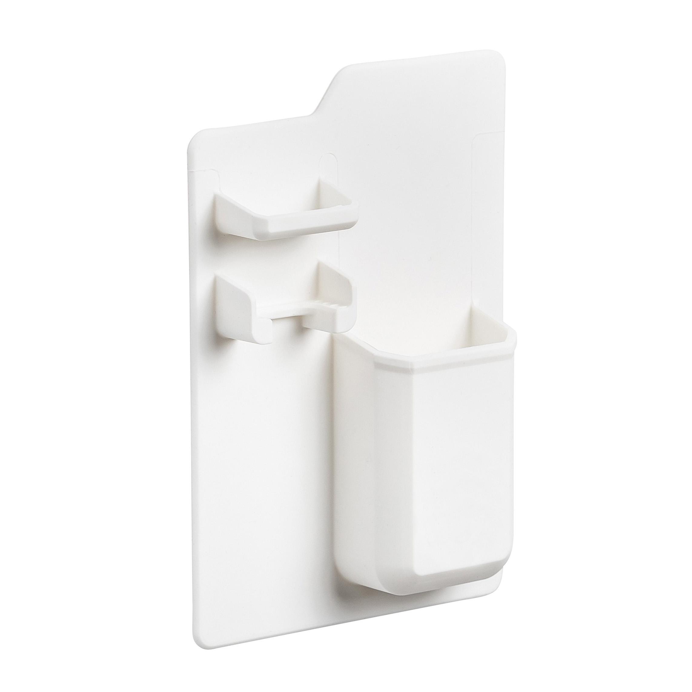 Силиконовый настенный органайзер J-MART Mighty Toothbrush Holder 1031 Белый Силиконовый настенный органайзер J-MART Mighty Toothbrush Holder 1031 Белый