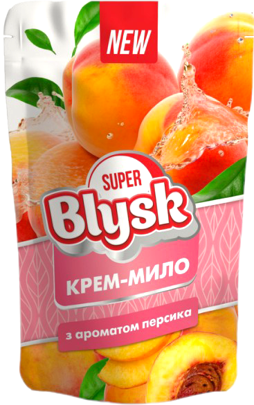 Крем-мило рідке SUPER Blysk Персик 460 мл (16928)