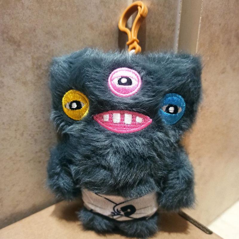 Мягкая игрушка-брелок детская Fuggler монстр Reek-O V3 15 см Grey (арт EPC14706M)