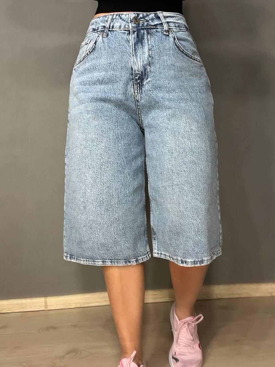 Шорты женские джинсовые LIUZIN 1456 удлиненные бермуды р. 29 Голубой (4068) - фото 9 Шорты женские джинсовые LIUZIN 1456 удлиненные бермуды р. 29 Голубой (4068) - фото 9