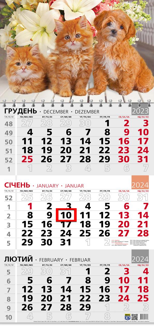 Календар на 2024 рік Офісний 3 Руді моменти (ОФІС3-02 2024)