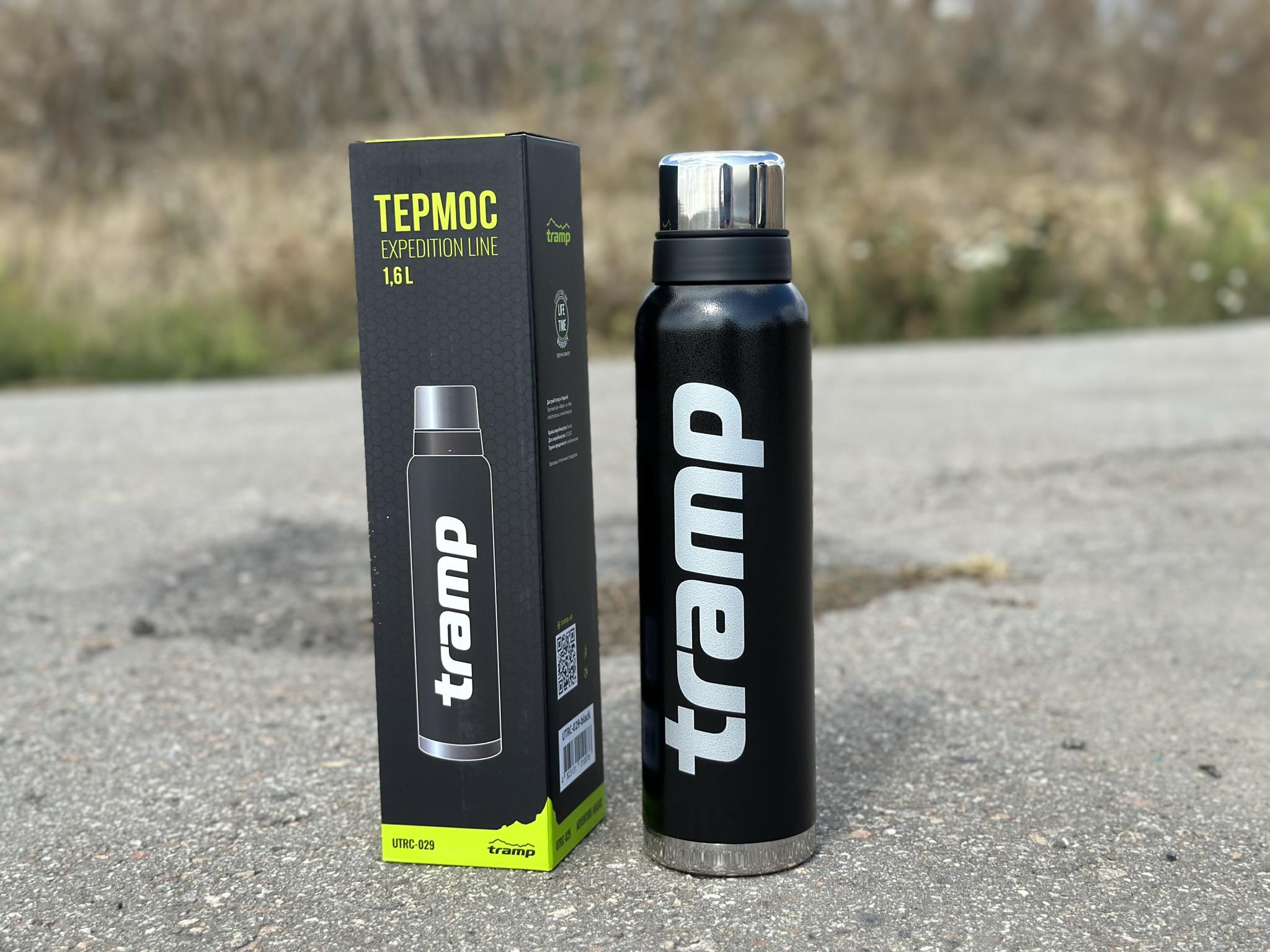 Термос для напоїв Tramp expeditio з нержавіючої сталі тримає 24 ч. 1,6 л (UTRC-029-black) - фото 2 Термос для напоїв Tramp expeditio з нержавіючої сталі тримає 24 ч. 1,6 л (UTRC-029-black) - фото 2
