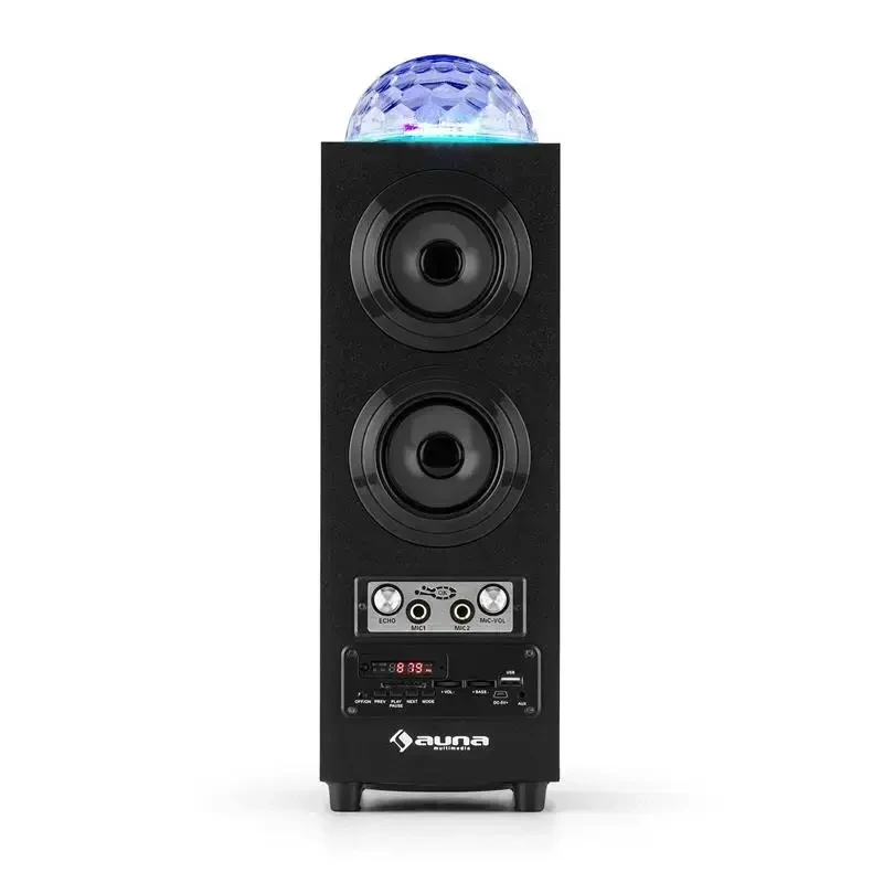 Динамік DiscoStar портативний 2.1 з USB-батареєю LED1 Black (10028847) - фото 3