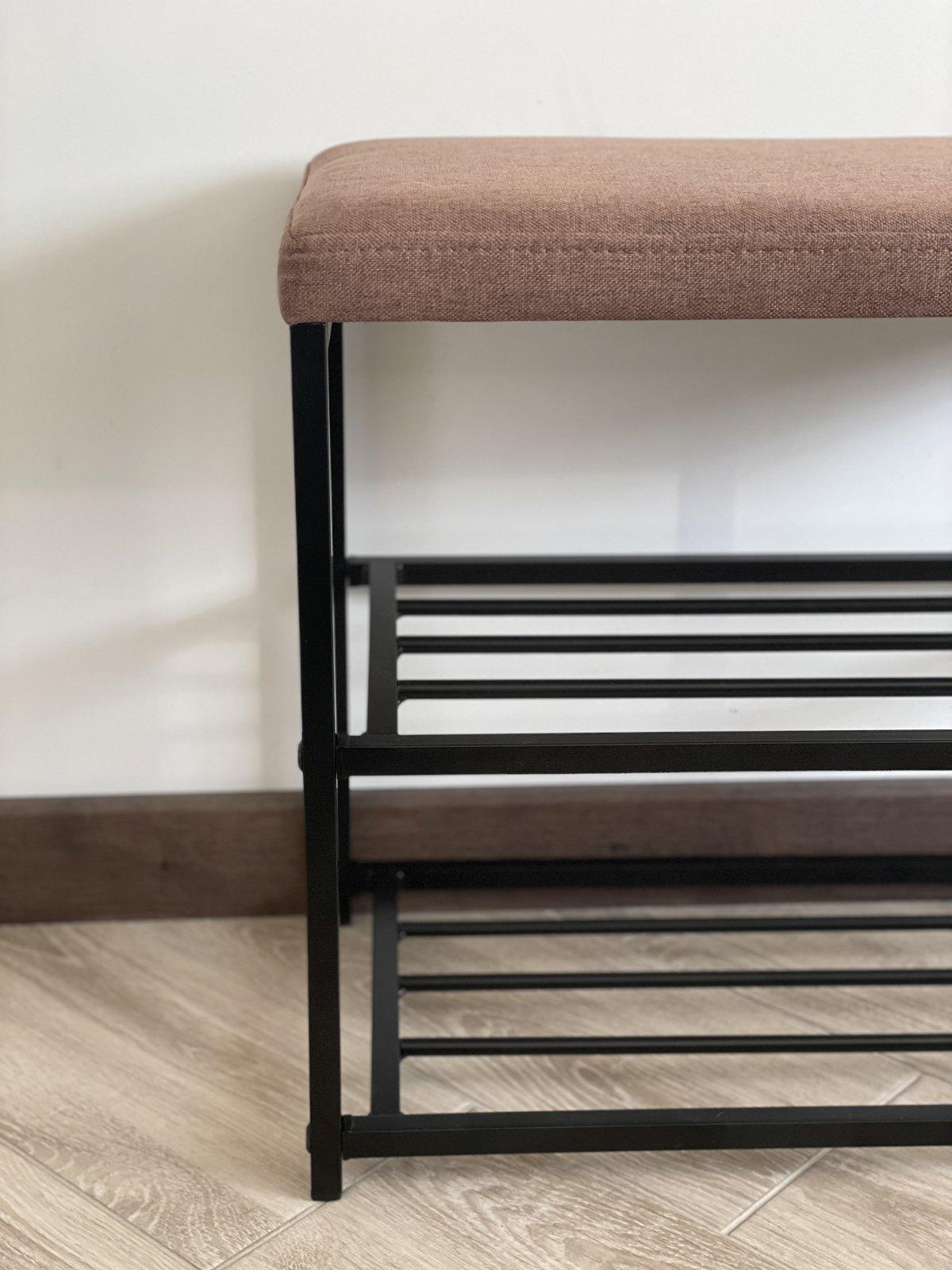 Полка для обуви RS-60 Cветло-коричневый/Черный - фото 3 Полка для обуви RS-60 Cветло-коричневый/Черный - фото 3