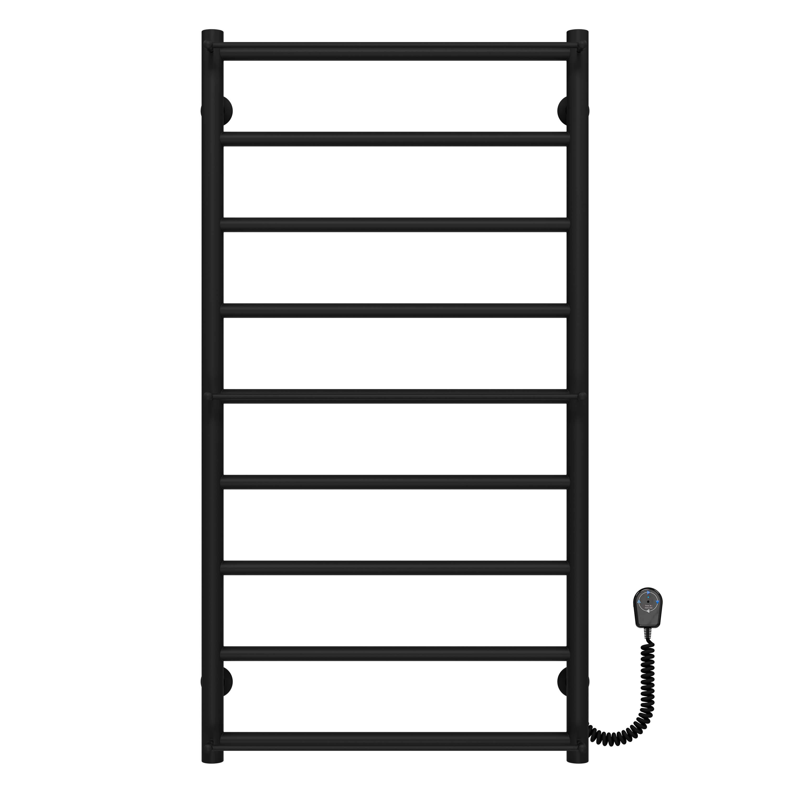 Полотенцесушитель электрический Deffi Ladder П9 EF16 правое подключение нержавеющая сталь 500х1000 мм Черный (C.LK.100.50.9.EBL5)