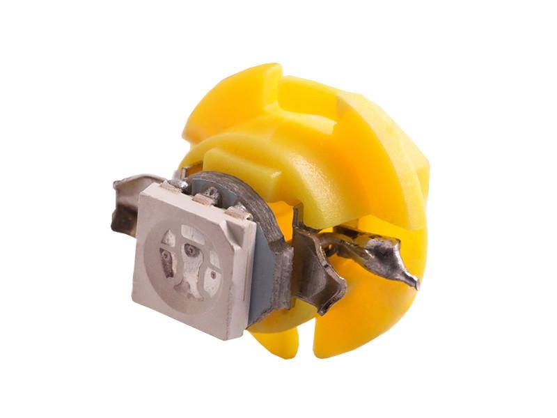 Автолампа світлодіодна T5 W1,2W B8,5d 24 В SMD5050-1led Жовтий (1483)