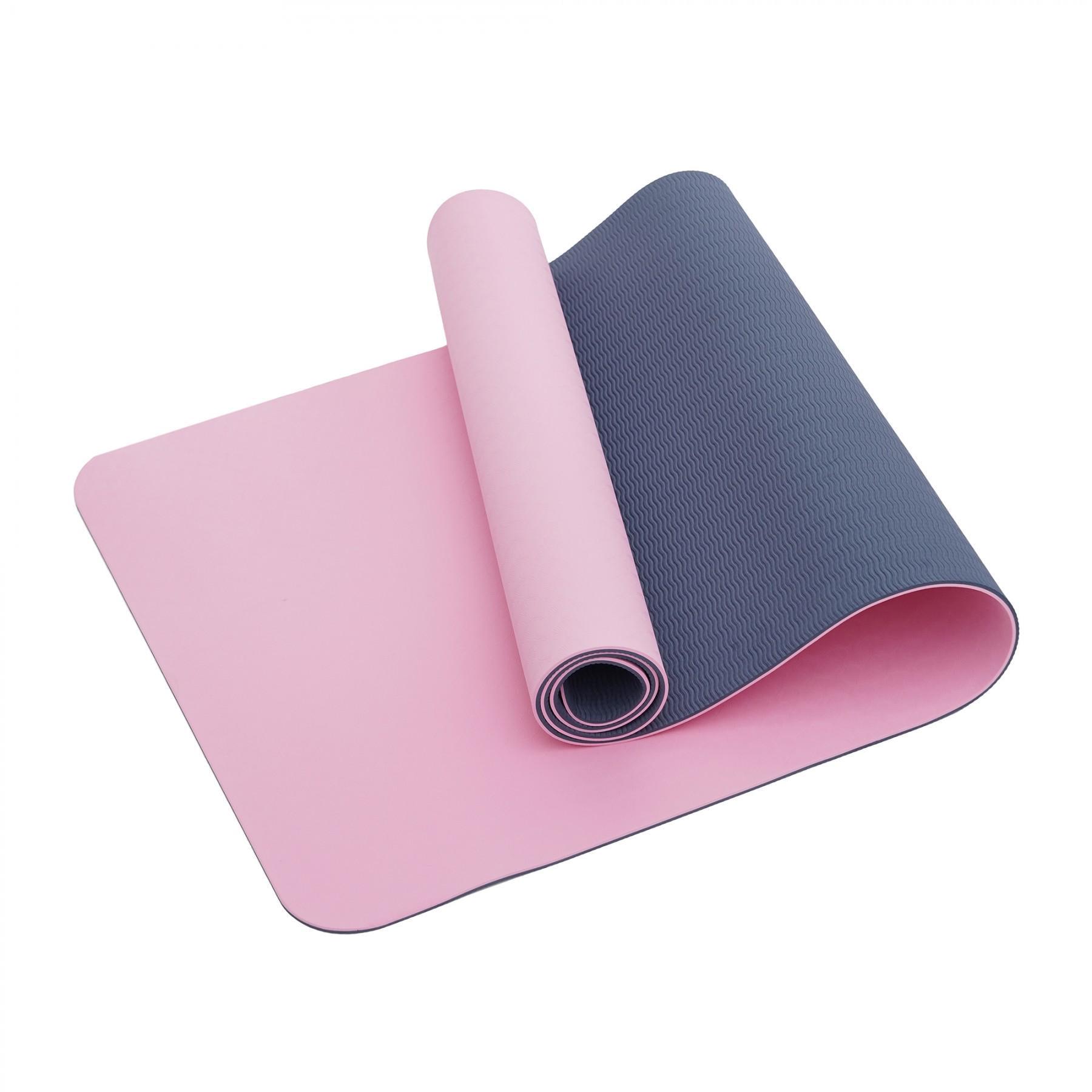 Коврик для фитнеса SportVida TPE SV-EZ0064 183x61x1 см Pink/Blue (46989)