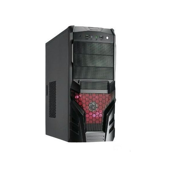 Корпус Casecom CJ-171 Black, PSU 400W (CJ-171-RED)