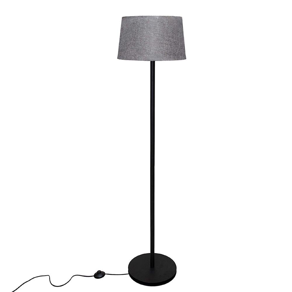 Торшер MSK ELECTRIC NL 3621 BK/GR с серым плафоном из ткани под лампу Е27 Черный - фото 3 Торшер MSK ELECTRIC NL 3621 BK/GR с серым плафоном из ткани под лампу Е27 Черный - фото 3