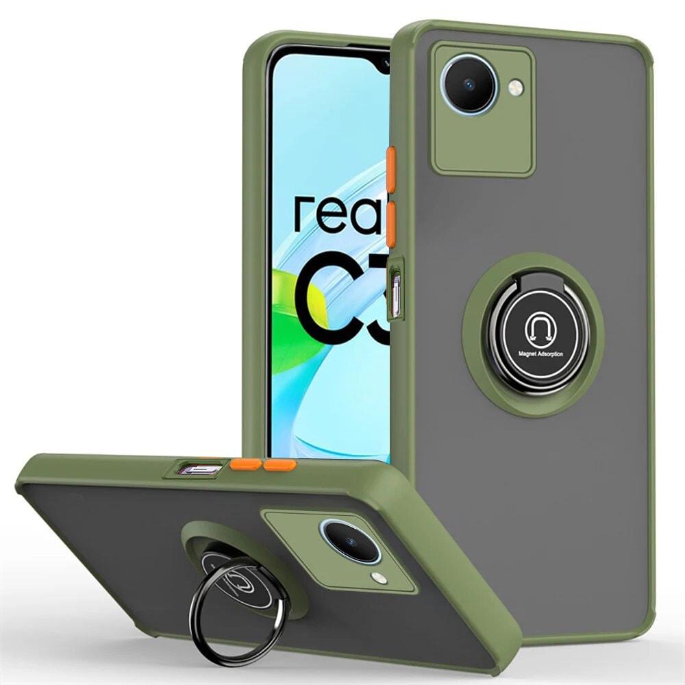 Защитный чехол MatteLuxe Realme C33 (с кольцом) Khaki (34257-17)