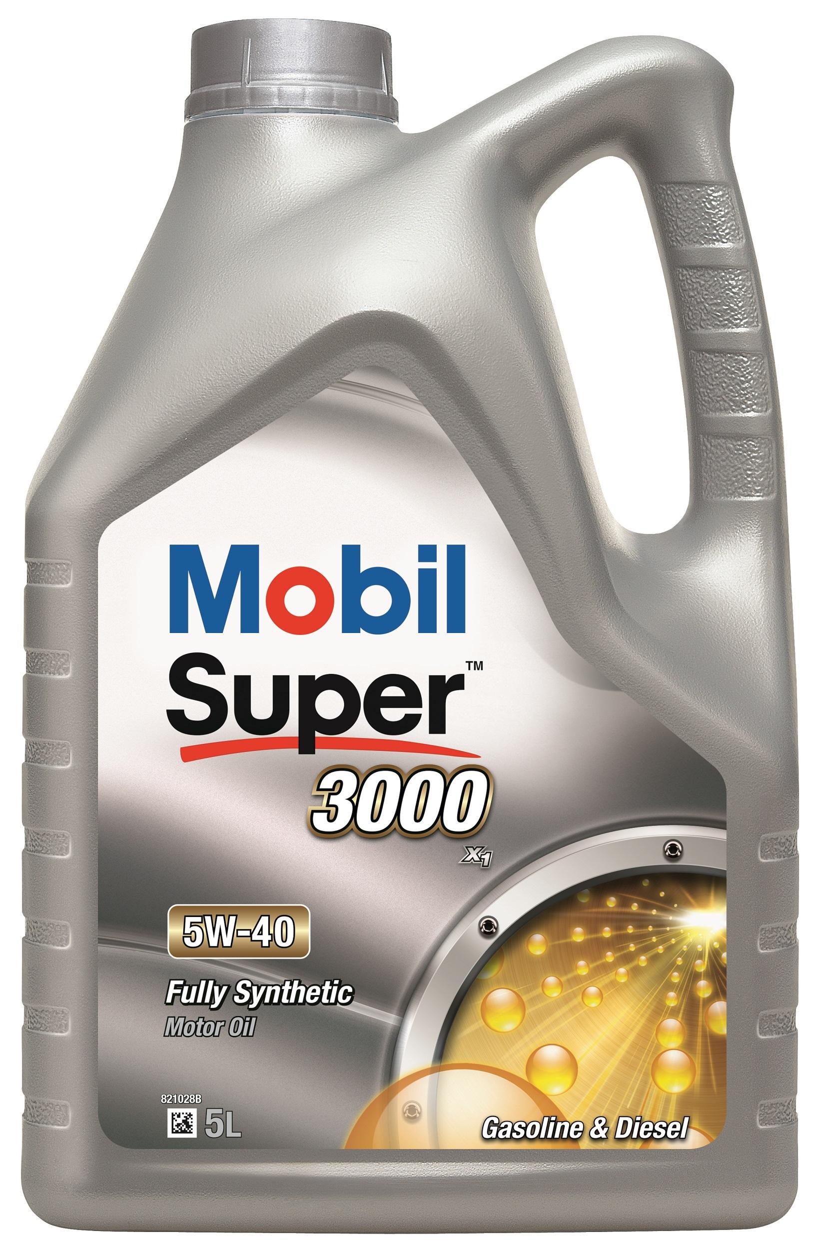 Моторное масло автомобильное Mobil SUPER 3000 X1 5W-40 5 л (87390)