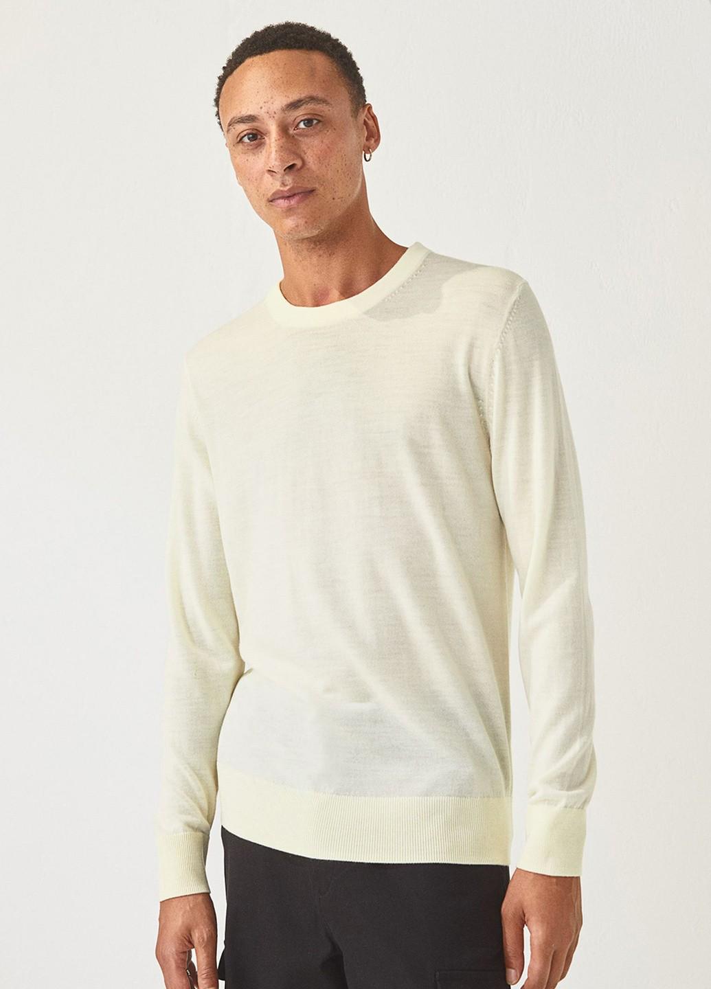 Джемпер H&M L Молочный (863644b50)