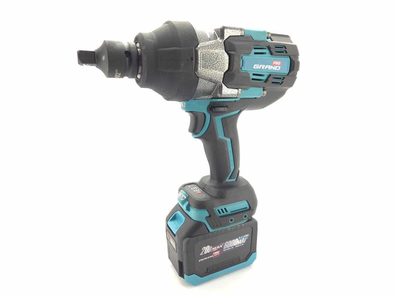 Гайковерт акумуляторний ударний Grand АГ-2000 UBL - фото 7 Гайковерт акумуляторний ударний Grand АГ-2000 UBL - фото 7