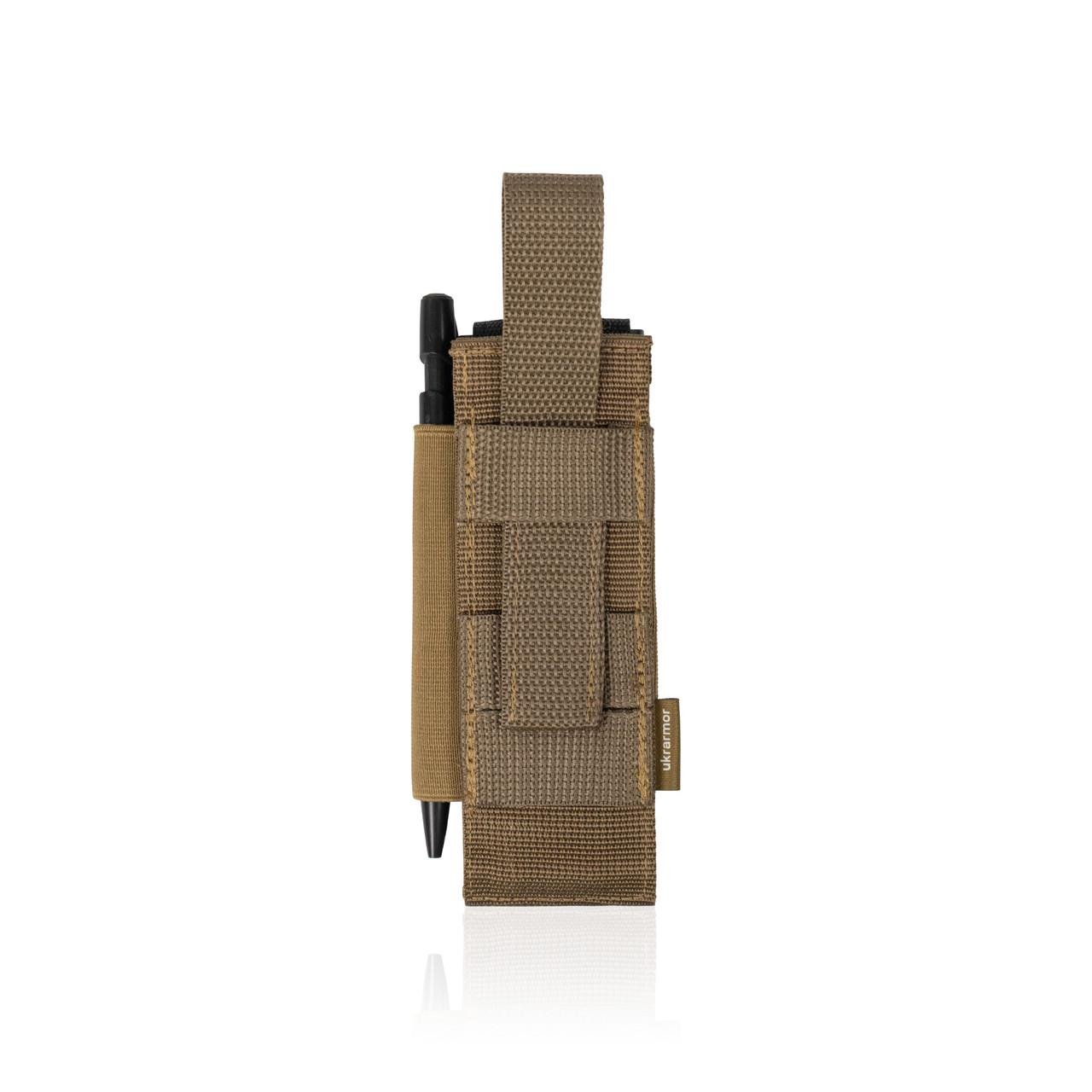 Підсумок під турнікет Ukrarmor Cordura 500D MOLLE 15х5 см Койот (300133) - фото 2