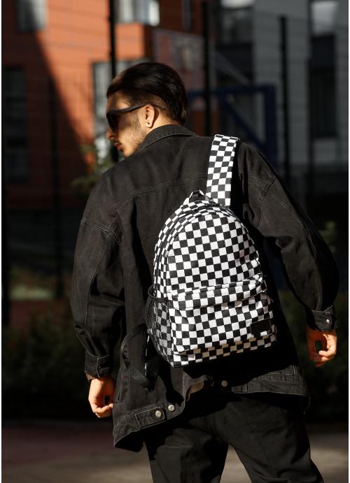 Городской рюкзак мужской Sambag Сhess тканевый молодежный с пеналом принт (5830271540)