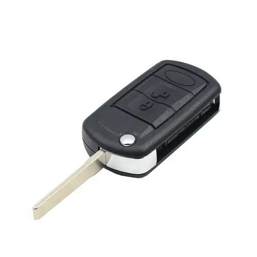 Корпус-заготовка для выкидного чип-ключа Land Rover 3 кнопки лезвие HU92 Black