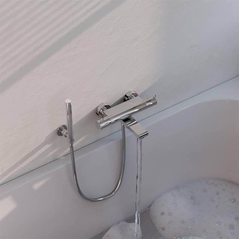 Смеситель для ванны Steinberg 100 3170 с термостатом и встроенным переключателем Хром (1635718998) - фото 3 Смеситель для ванны Steinberg 100 3170 с термостатом и встроенным переключателем Хром (1635718998) - фото 3