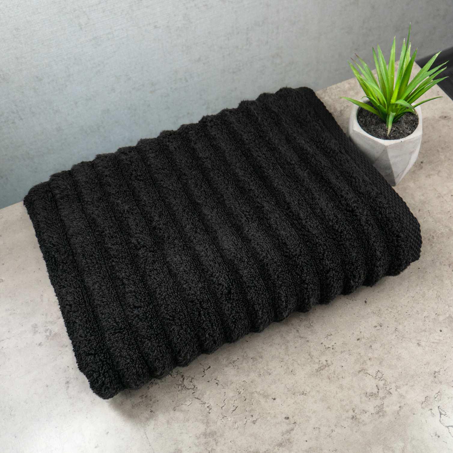 Полотенце махровое GM Textile Зеро Твист 50x90 см Графитовый (550-90-zt-grafit)