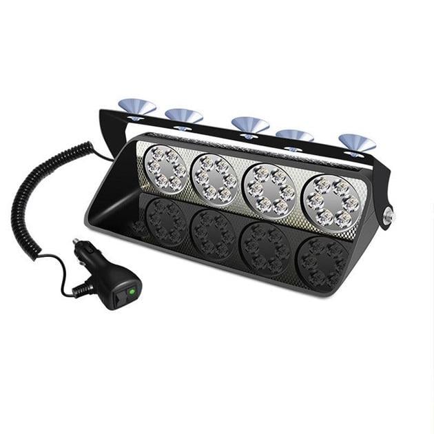 Стробоскоп автомобільний на лобове скло S24 R/B/W 12V багаторежимний Червоний/Синій/Білий (4574) Стробоскоп автомобільний на лобове скло S24 R/B/W 12V багаторежимний Червоний/Синій/Білий (4574)