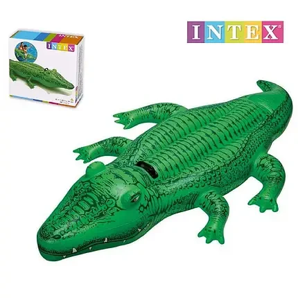 Надувний матрац для плавання Intex 58546 Крокодил одномісний (14897959) - фото 2 Надувний матрац для плавання Intex 58546 Крокодил одномісний (14897959) - фото 2