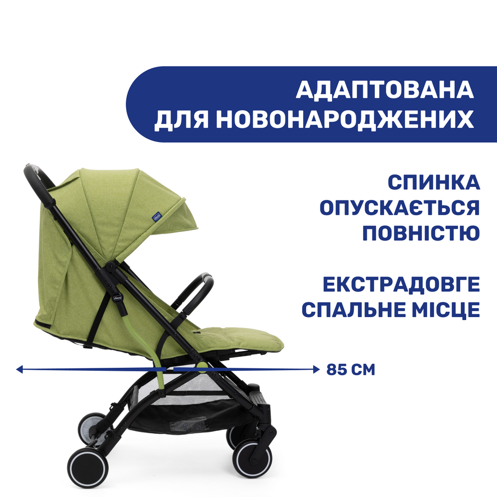 Коляска с системой складывания в коляску Chicco Trolley Me Зеленый (143149) - фото 3