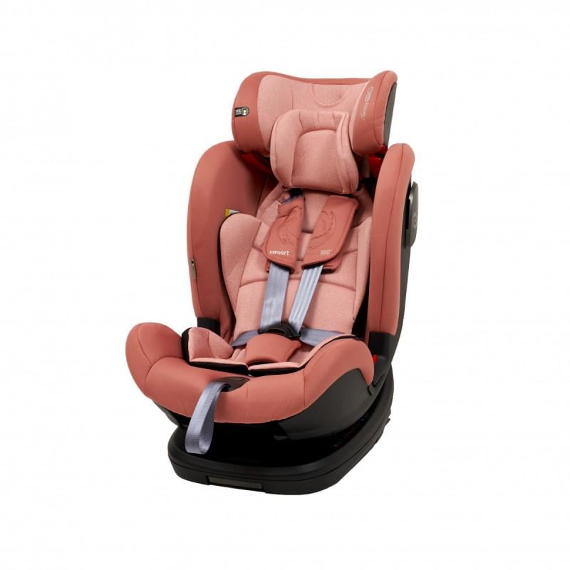 Автокрісло EasyGo Convert група 0+/1/2/3 0-36 кг із системою Isofix Рожевий