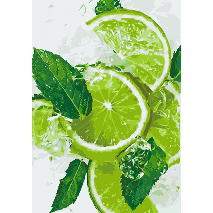 Картина по номерам Идейка Лаймовый фреш 35x50 см (skl-КНО5544)