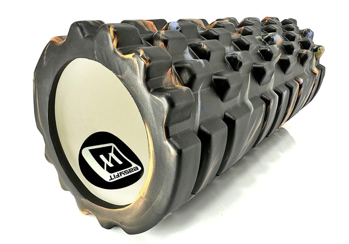 Массажный ролик EasyFit Grid Roller 33 см v.1.1 Multi Черный (EF-2021-BK)