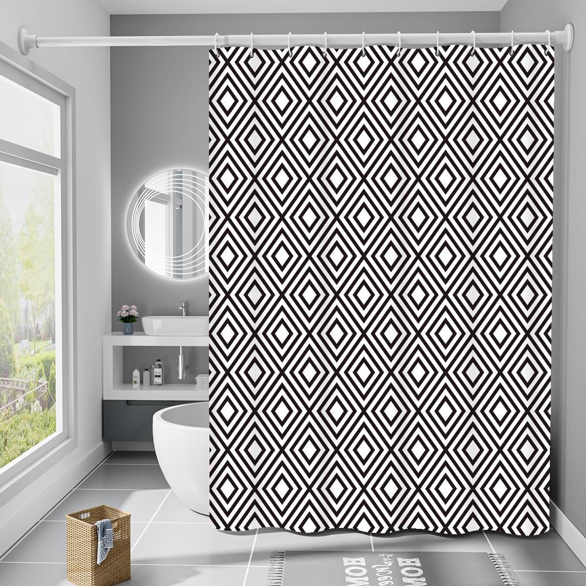 Шторка для ванной и душа с кольцами Bathlux 60317 водоотталкивающая 180x180 см