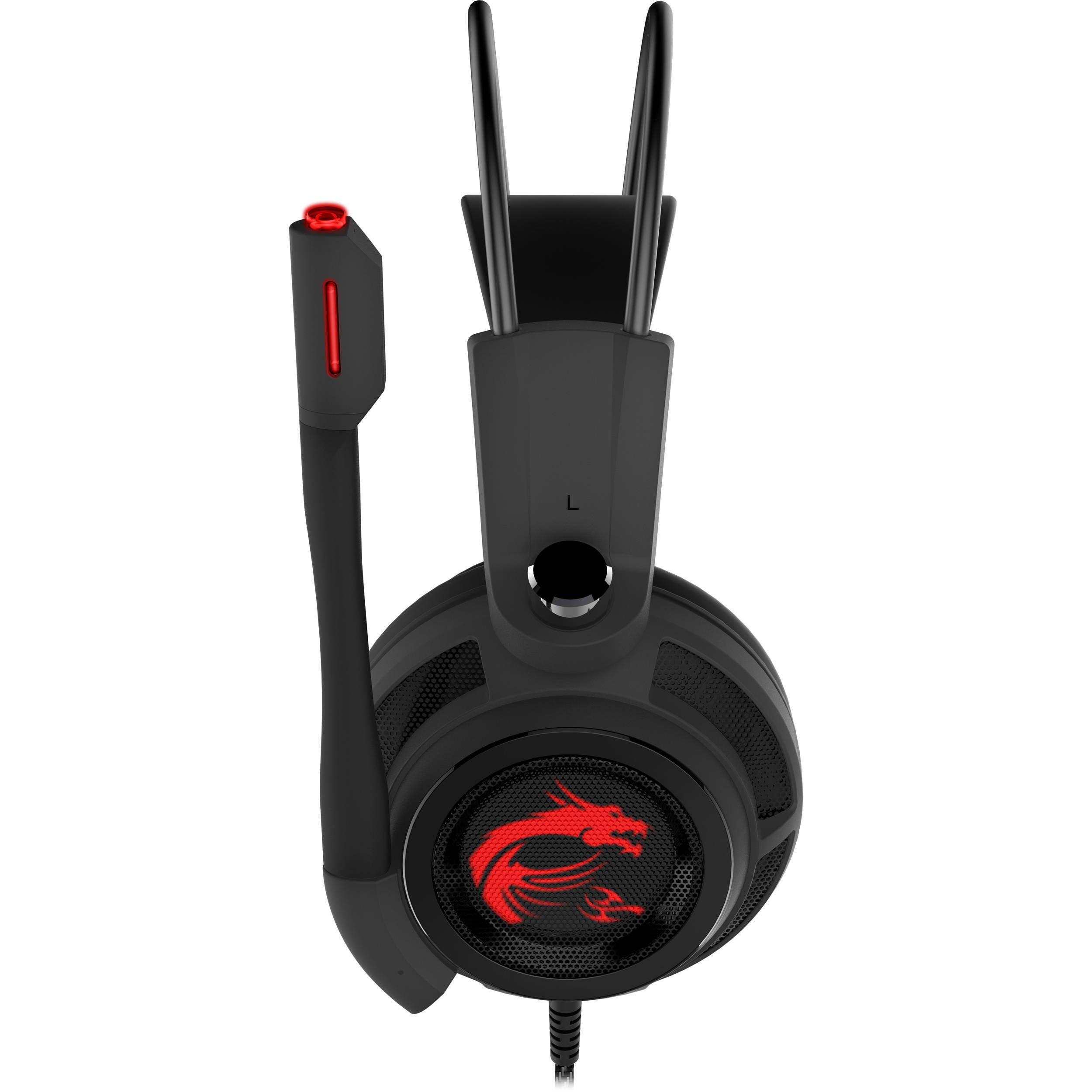 Гарнитура для компьютера MSI DS502 Gaming Headset S37-2100911-SV1 (69961) - фото 3