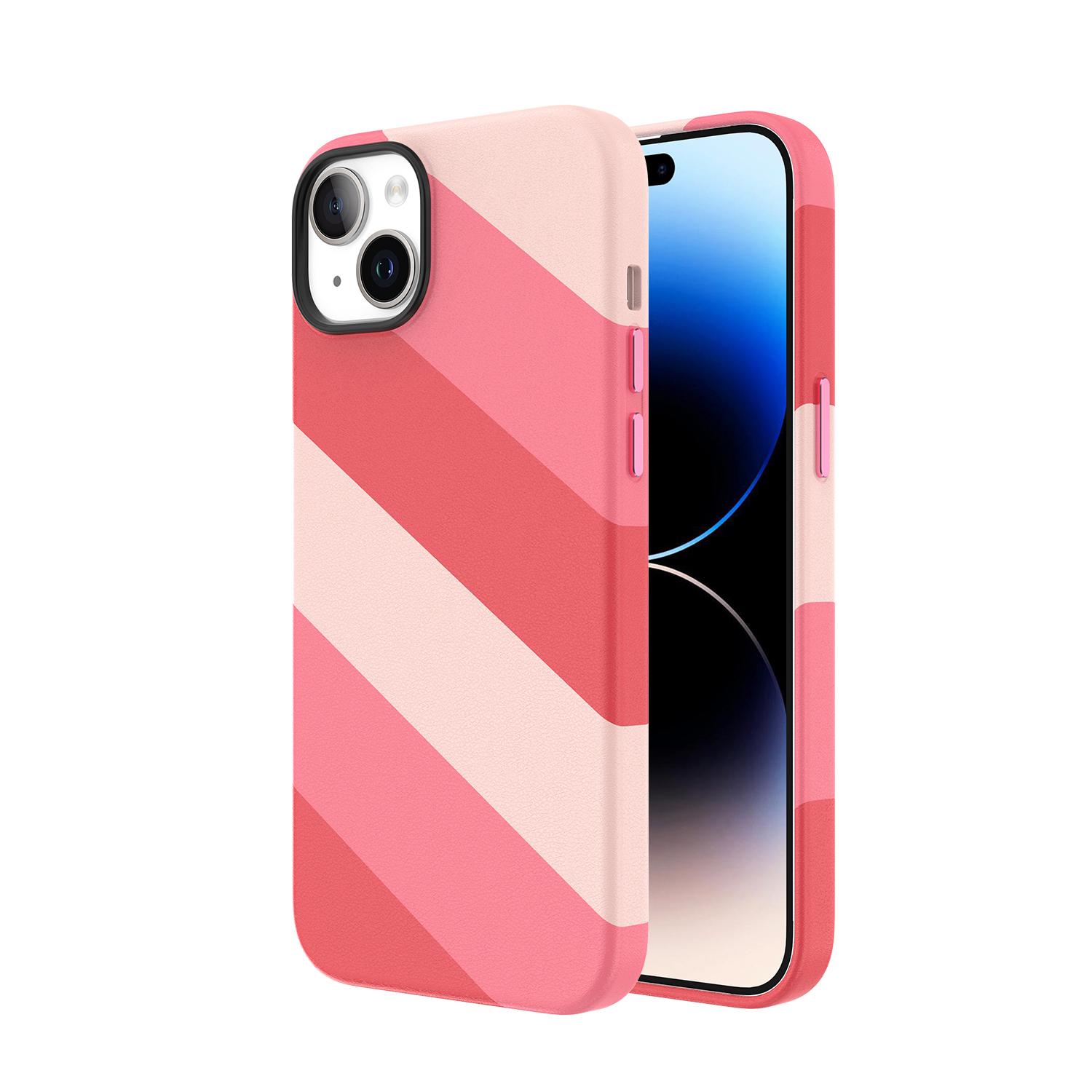 Кольоровий чохол для iPhone 15 із магнітом MagSafe VOKAMO Pink - фото 1