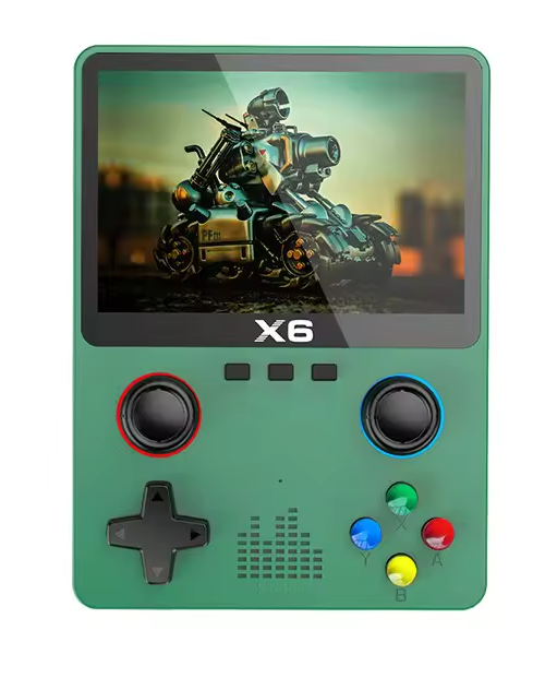 Ігрова приставка BOYHOM X6 IPS 3.5" вбудований акумулятор 2000 mah Зелений