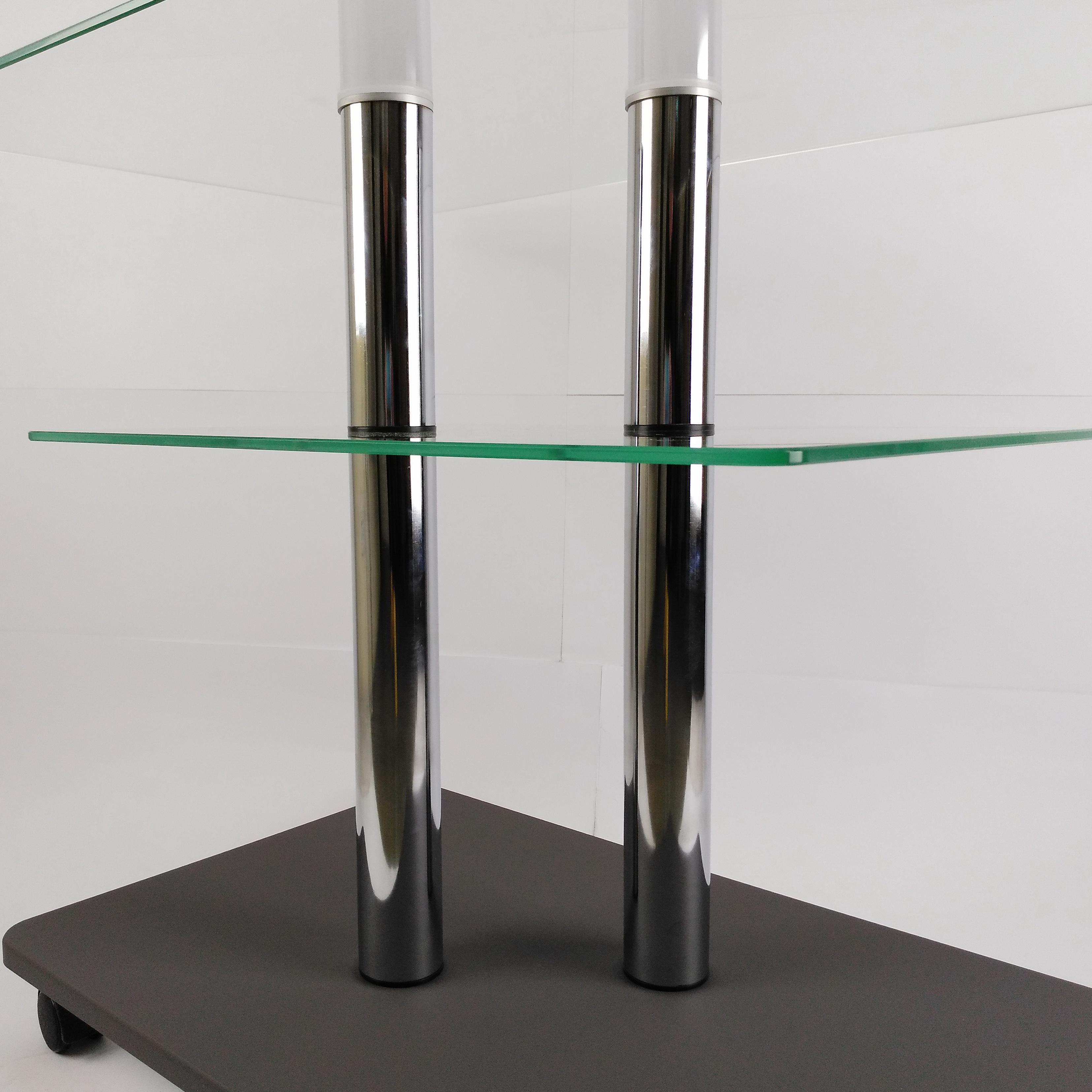 Стол журнальный стеклянный Commus Bravo Light P6 clear-gray-2chr50 Серый (433810145) - фото 4 Стол журнальный стеклянный Commus Bravo Light P6 clear-gray-2chr50 Серый (433810145) - фото 4