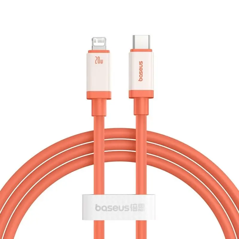 Кабель BASEUS 0 ℃ Series Fast Charging Cable Type-C to Lightning P10368802731-00 20W 1 м Coral - фото 1