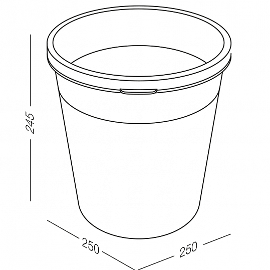 Корзина для мусора MVM BIN-09 9L GRAY без крышки 9л Серый (211384) - фото 2 Корзина для мусора MVM BIN-09 9L GRAY без крышки 9л Серый (211384) - фото 2