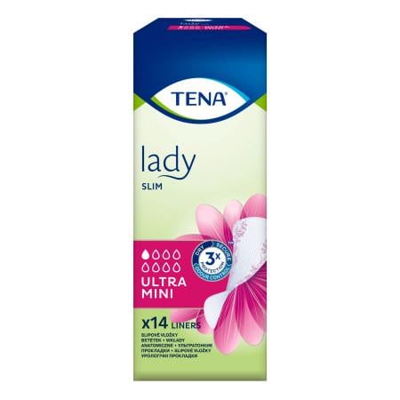 Урологические прокладки для женщин TENA Lady Slim Ultra Mini 14 шт. 1 капля