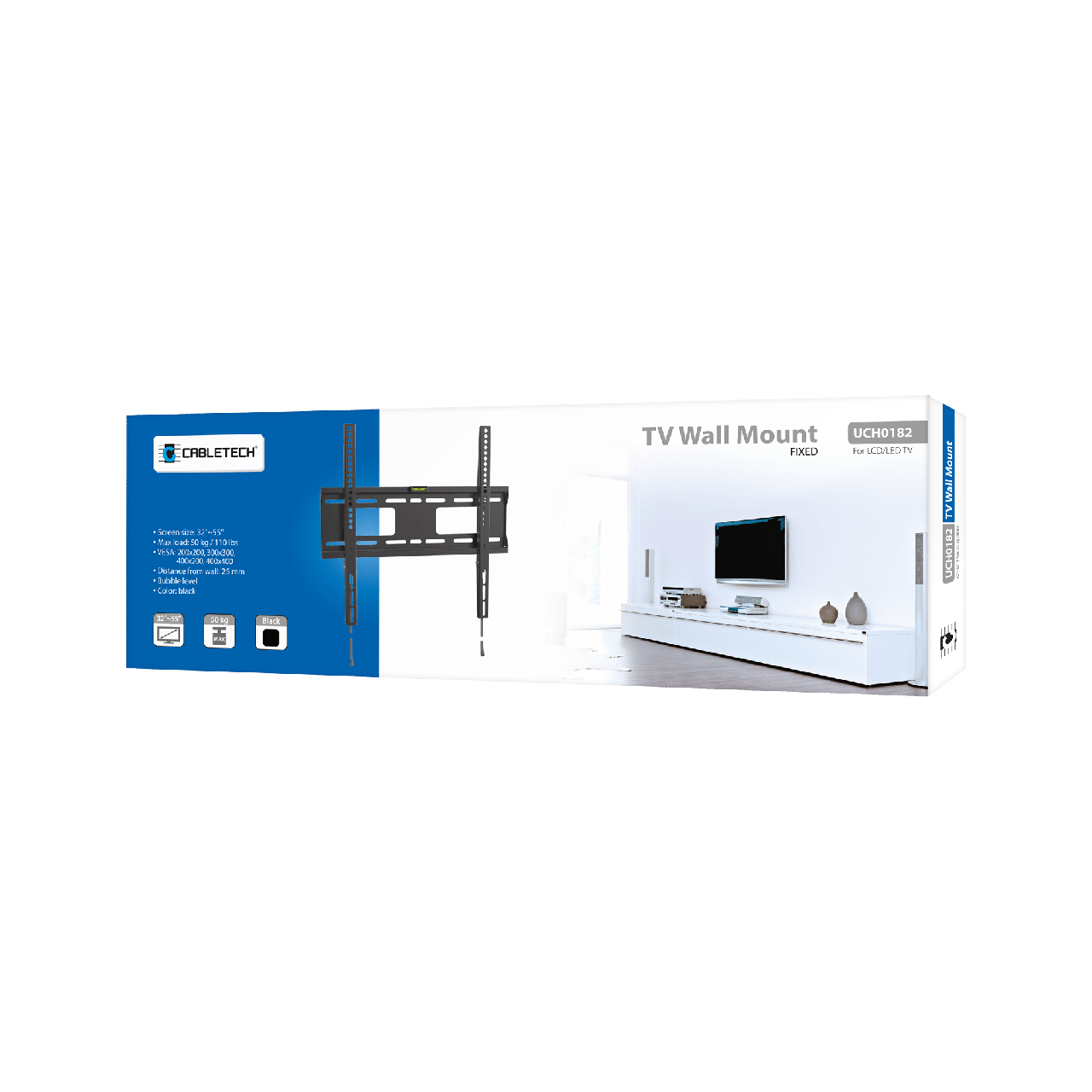 Крепление для телевизора Cabletech 32-55" Черный (UCH0182) - фото 3 Крепление для телевизора Cabletech 32-55" Черный (UCH0182) - фото 3